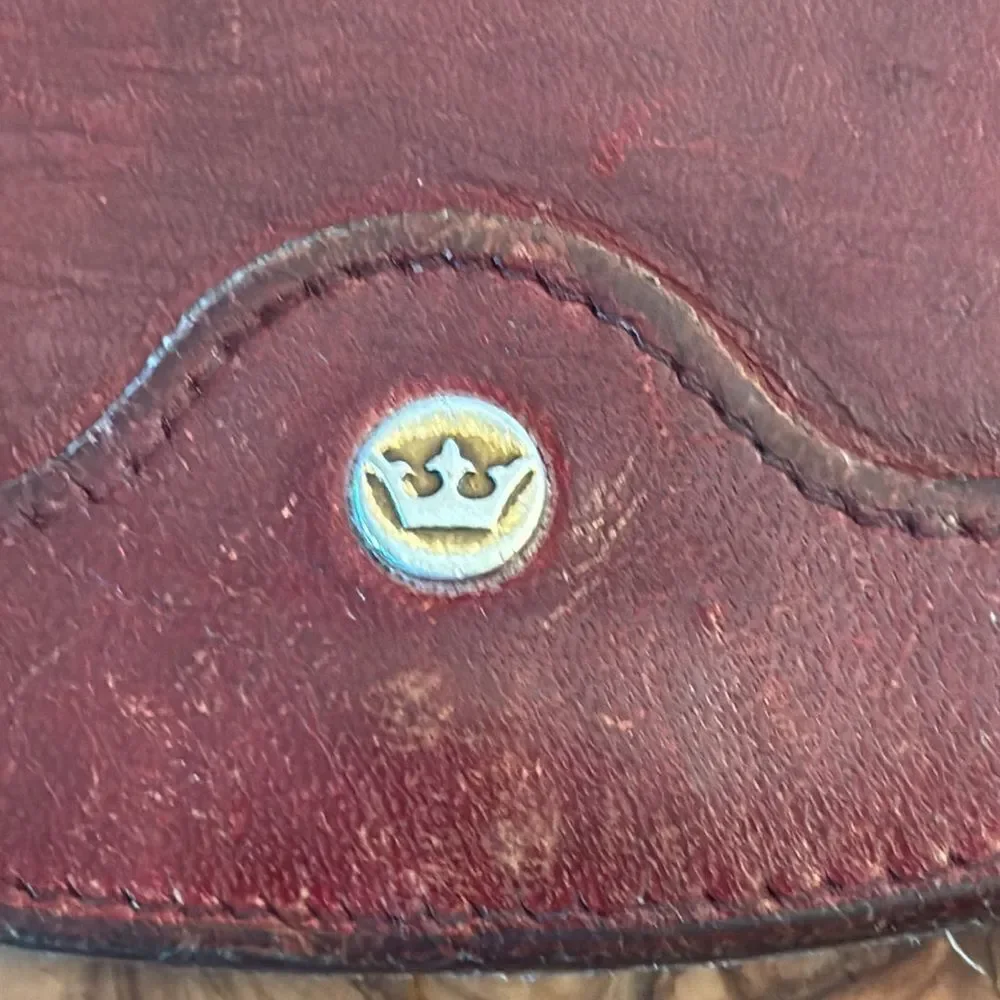 Vintage Leather Billfold Wallet Coin Purse